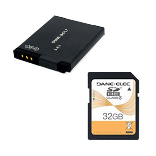Wetenschap levering aan huis Werkgever Panasonic Lumix DMC-F5 Digital Camera Accessory Kit includes: ACD417  Battery, SD32GB Memory Card - Walmart.com
