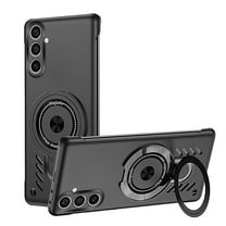Magnetic Ring Case for Samsung Galaxy S22, with Kickstand & Ring Holder, Compatible with MagSafe, Military-Grade Shockproof Protective Heat Dissipation Slim No Frame Phone Cover, Black