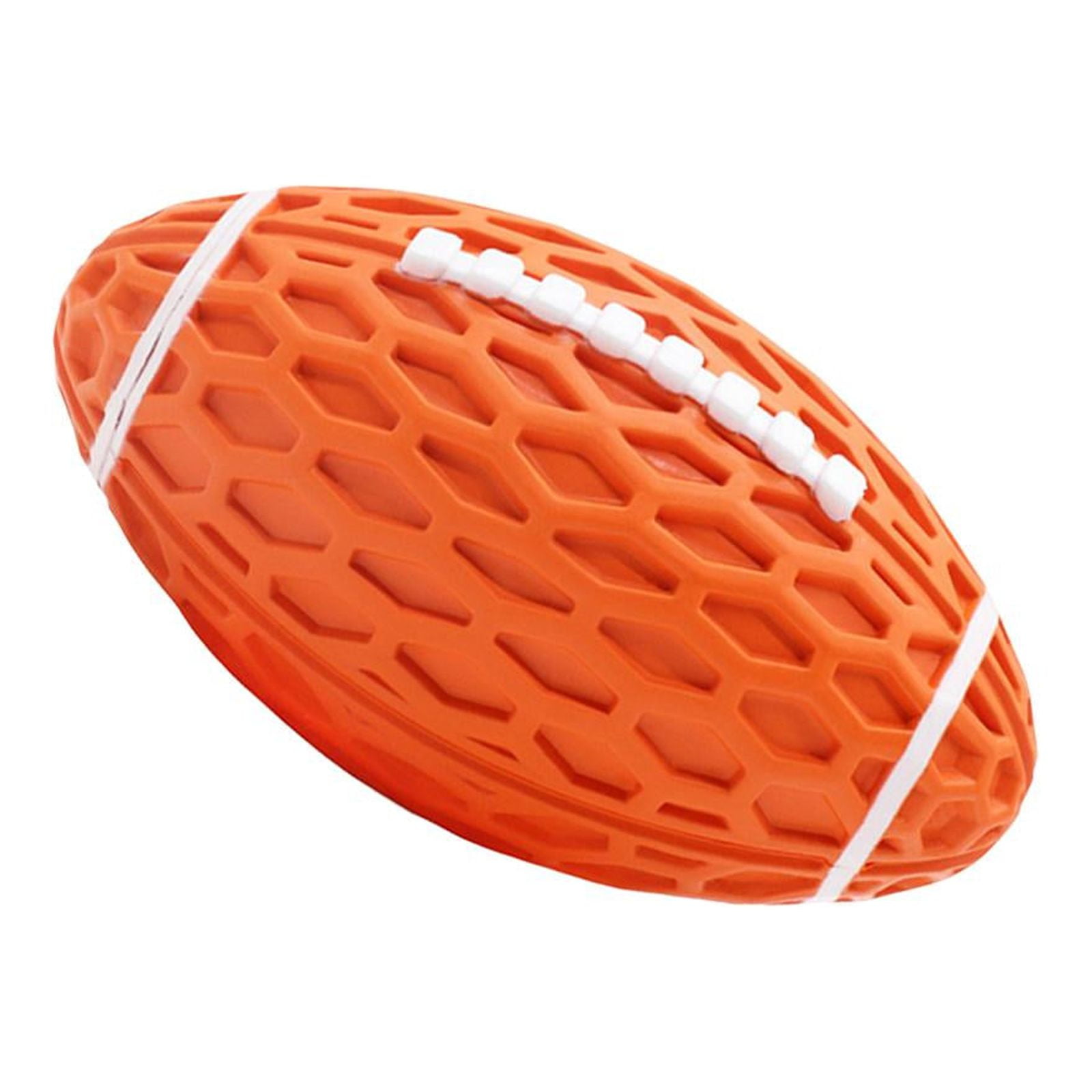 Bvdfgk Dog Toy Balls ,Interactive Ball, Rugby ,Pet Squeaky Toys ,Balls Dog Chew Toy for Orange Large