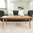 thumbnail image 2 of Plank+Beam Solid Wood 48" Mid Century Modern Coffee Tables for Living Room, Pecan, 2 of 9