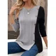 thumbnail image 2 of Sweaters Camisa De Manga Larga Acanalada Para Mujer Sueter, 2 of 5