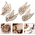 thumbnail image 2 of 40pcs Wood Wings Slices Unfinished Wings Cutout Wood Wings Cutouts DIY Embellishments, 2 of 4