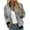 Gray, variant on TFEOQRY Women's Cardigan Jacket Fashionable Printed Zipper Top Jacket with Pockets Long Sleeve Hoodless Outwear Green