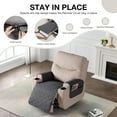 thumbnail image 2 of Aorsher 100% Waterproof Recliner Cover with Armrests, Non-Slip Washable Recliner Cover, Pet Furniture Protector Cover with Pocket, 2 of 12