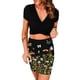 thumbnail image 1 of Vestidos Para Mujeres Vestidos Casuales Club Erógeno Nudos Cruzados Manga Corta Conjuntos Básicos de 2 Piezas Crop Top Falda Conjunto Odeerbi ODB164801, 1 of 5
