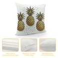 thumbnail image 4 of COMIO Gold Glitter Pineapples Fruit print Throw Pillow Covers Decorative Pillow Cover Square Cushion Cases Soft Cushion Cover Throw Sofa Pillow Case For Home Decor Living Room Bed Couch Car, 4 of 5
