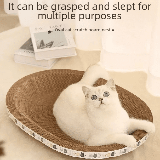 Rascador para gatos, nido para gatos, cuenco redondo para gatos resistente al desgaste y a los arañazos, cuenco grande para gatos con forma de garra, resistente a los arañazos, suministros para gatos