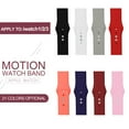 thumbnail image 4 of ALMNVO Silicone Sport Strap for Watch Band Series 7 41 mm 45 mm SE 6 5 40 mm 44 mm 38mm 42mm for Watch Series 4 3 2 1 Rubber Belt Accessories Wristbands Bracelet, 4 of 9