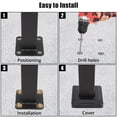 thumbnail image 5 of Handrails for Outdoor Steps, Outdoor Stair Railing Fits 2 to 3 Steps, Sturdy Porch Railing with Installation Kit, Black Wrought Iron Hand Railings for Outdoor Steps, 5 of 6