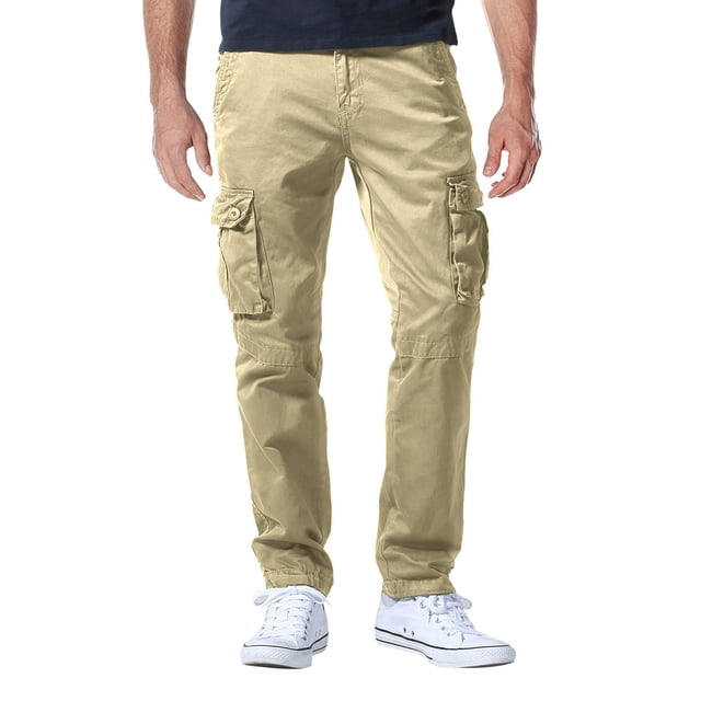Pantalones cargo para hombre que combinan con estilo casual, trabajo al aire libre, color albaricoque 32