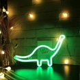 thumbnail image 4 of Letrero de luz de neón, lámpara de decoración de dinosaurio, luces de noche LED de mesa operadas por batería o USB para dormitorio de niñas, sala de estar, Navidad, 4 of 5