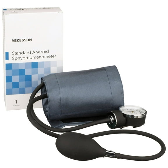 McKesson Aneroid Analog Blood Pressure Monitor with Inflation Bladder and Carrying Case
