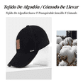 thumbnail image 4 of Gorra De Béisbol Bloosom  Cómoda Para Deportes Al Aire Libre Negro, 4 of 4