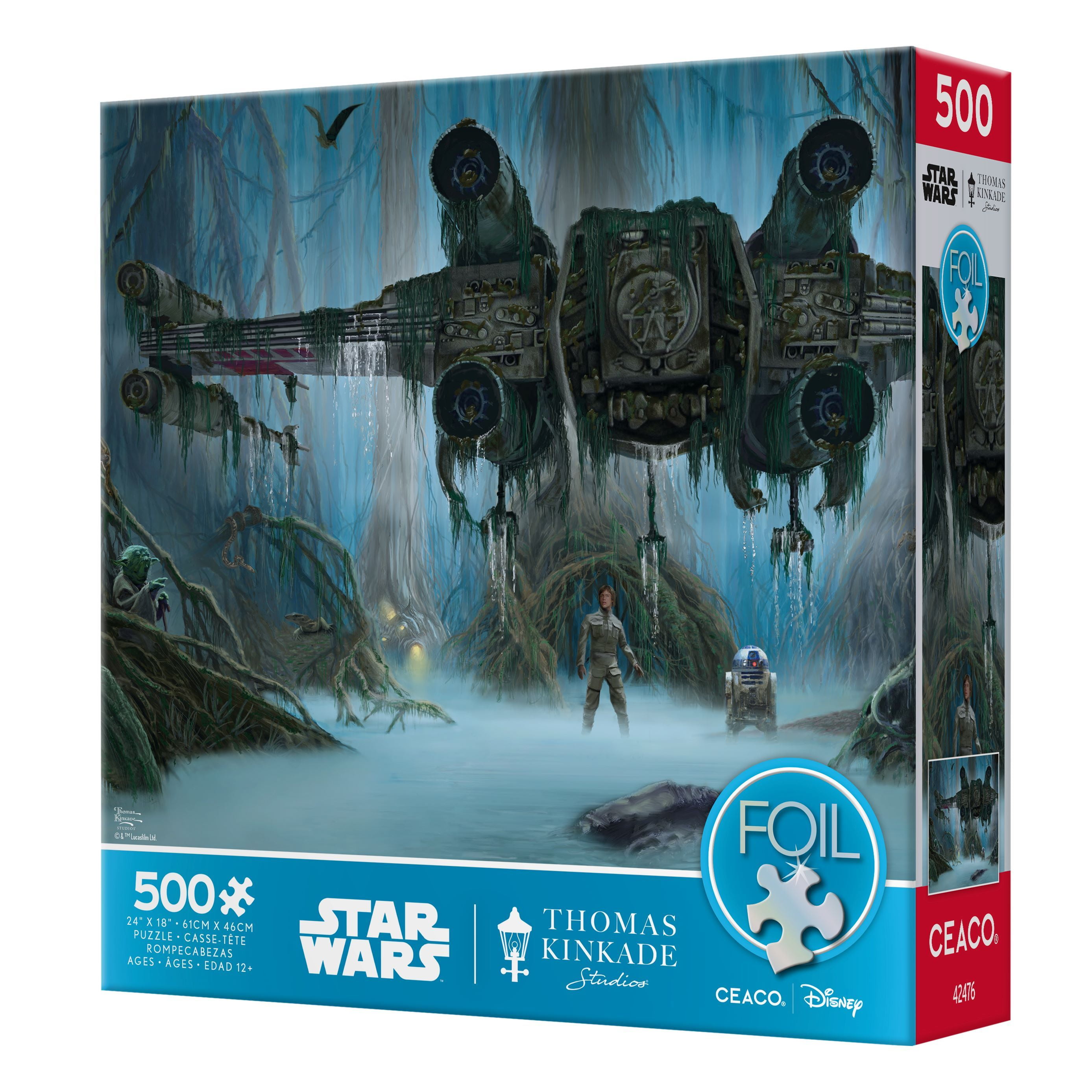 Ceaco Do. Or Do Not. There Is No Try. Thomas Kinkade Star Wars 500 Piece Interlocking Jigsaw Puzzle