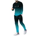 thumbnail image 3 of Men's Suits Digital Printing Two Piece Set with Long Sleeve Top and Tailored Trousers for Modern Formal Wear, 3 of 3