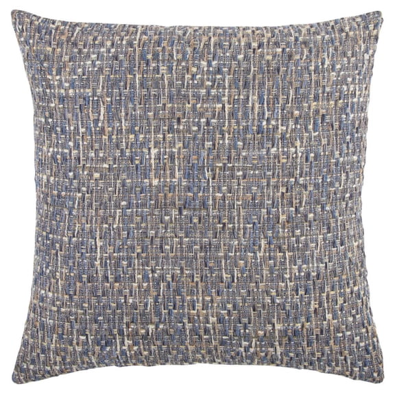 Rizzy Home Abstract 22" x 22" Poly Filled Pillow with Cotton Cover-Blue Multi
