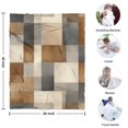 thumbnail image 4 of Brown and Grey Abstract Art Artwork Blanket,Comfortable Soft Flannel Throw Blanket,All Season,Warm Lightweight Blankets for Sofa Bed Couch Living Room Chair,30"x40"(80x100cm), 4 of 4