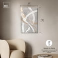thumbnail image 5 of Silvered Spirals Canvas Elegant Gold Abstract by Art Remedy, Gallery Wrapped, 20" x 30", 5 of 7