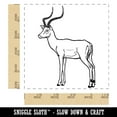 thumbnail image 2 of African Impala Antelope Square Rubber Stamp Stamping Scrapbooking Crafting - Small 1.25in, 2 of 7