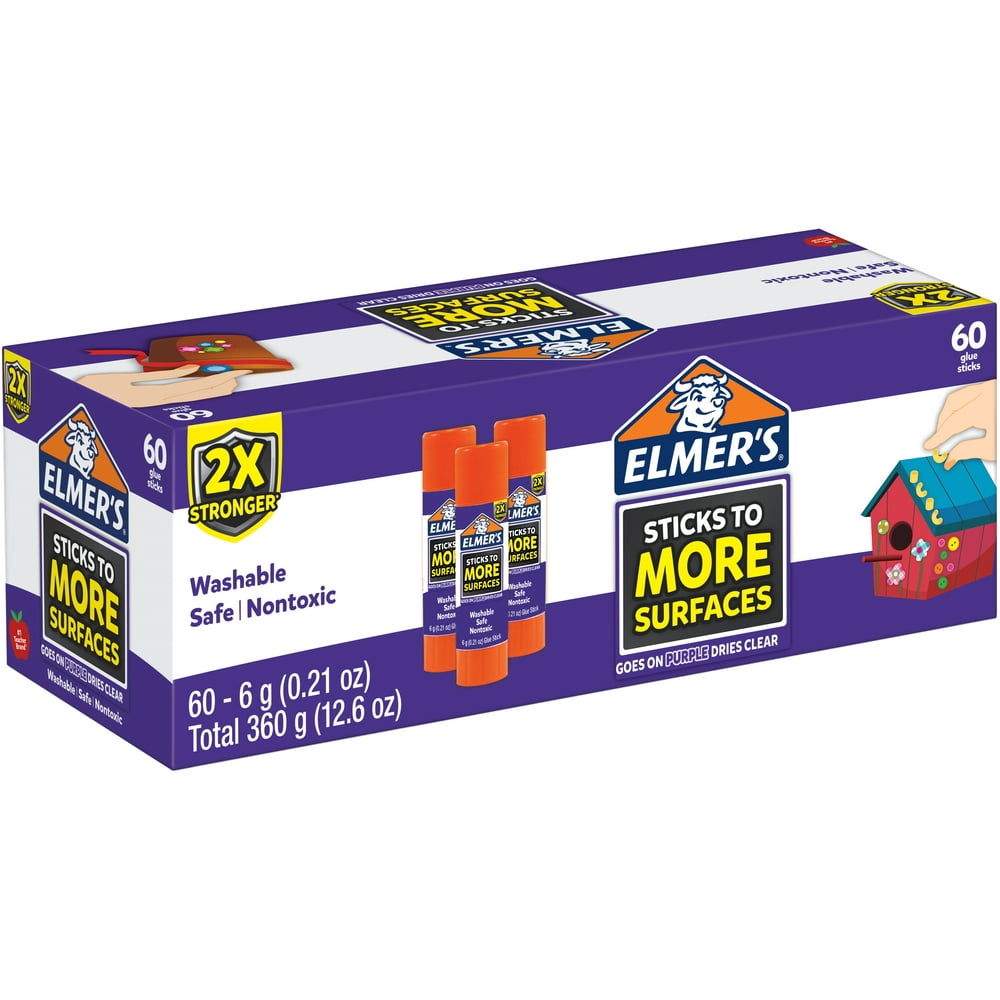 Elmers Extra Strength Glue Sticks 60/Pkg.21oz Each