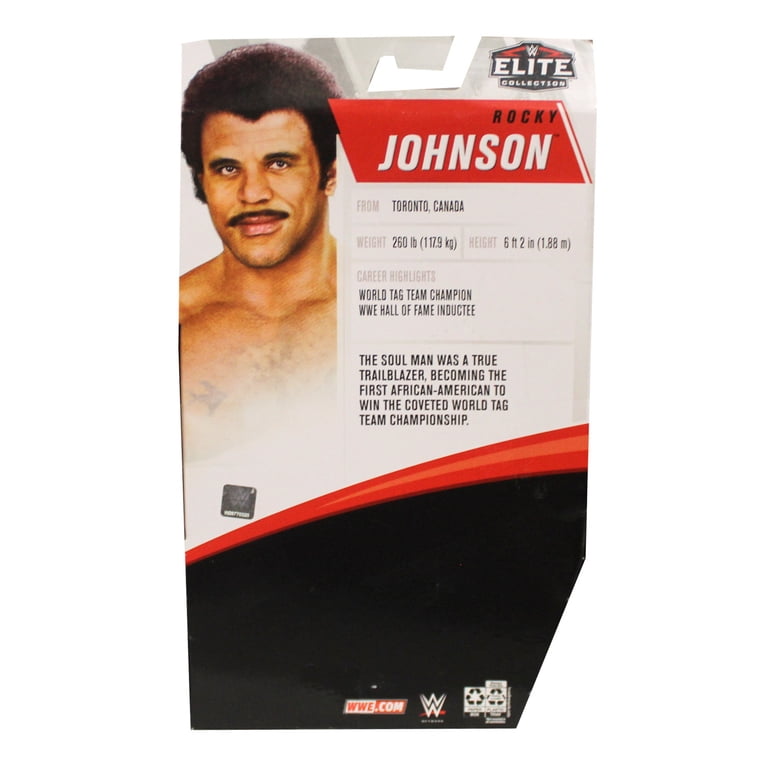WWE Elite Collection Rocky Johnson Wrestler Toy Action Figure