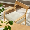 thumbnail image 2 of Solara Dining Armchairs Set of 2 in Natural Heathered Weave Beige, 2 of 10