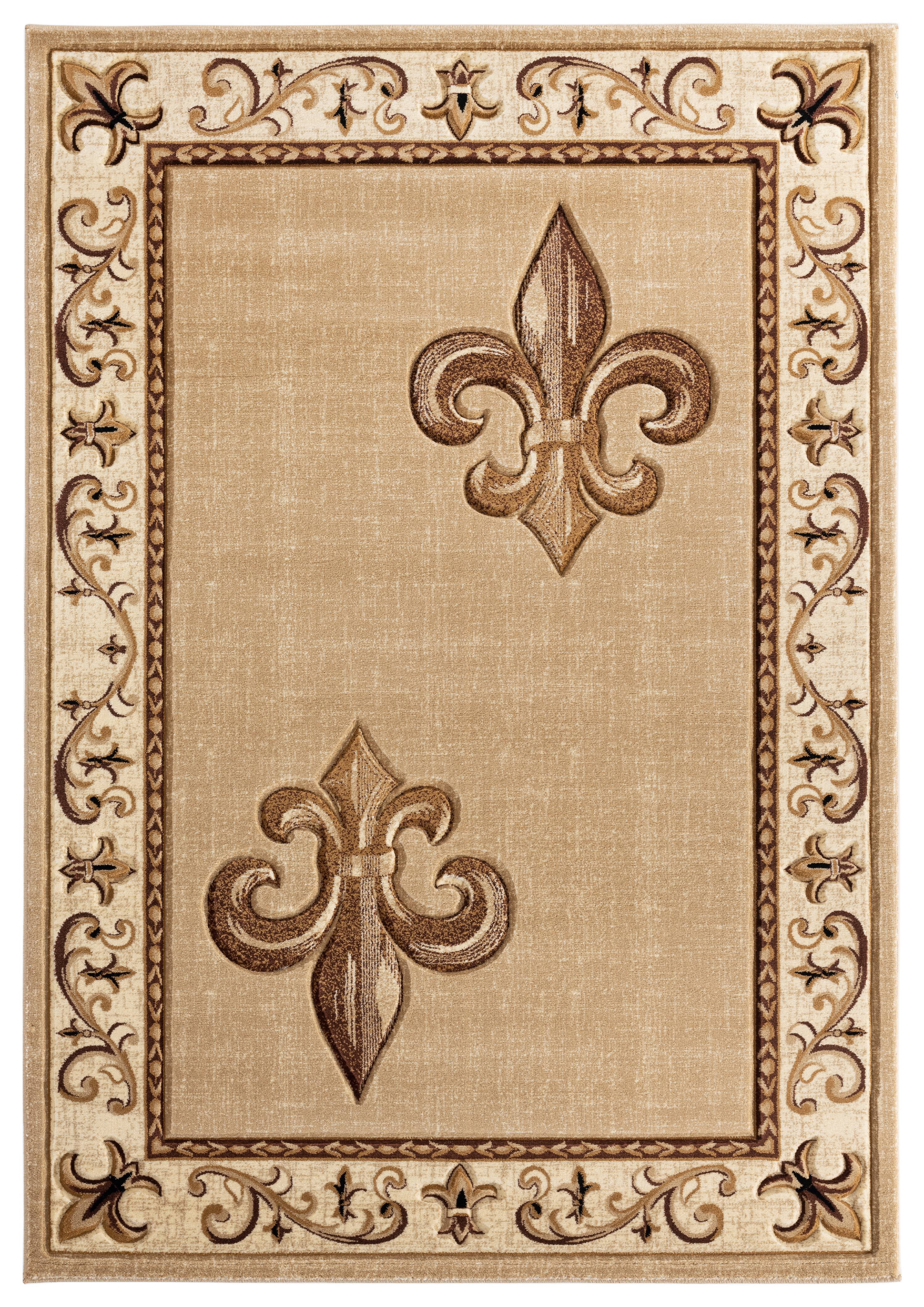 United Weavers Drachma Peleus Transitional Border Area Rug, Beige, 5'3" x 7'6"