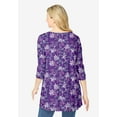 thumbnail image 2 of Woman Within Plus Size V-Neck Pintucked Tunic, 2 of 6