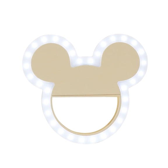 Impressions Vanity Mickey Mouse Glow Me LED Selfie Ring Light with Stand, Phone Light for Makeup