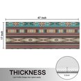 thumbnail image 5 of Kitchen Rugs Sets Of 2,Brown Geometric Triangle Diamond Pattern Anti Fatigue Kitchen Mat Rugs Non Slip Washable,Decorative Kitchen Floor Mats for Kitchen,Sink,Laundry,17"X47", 5 of 5