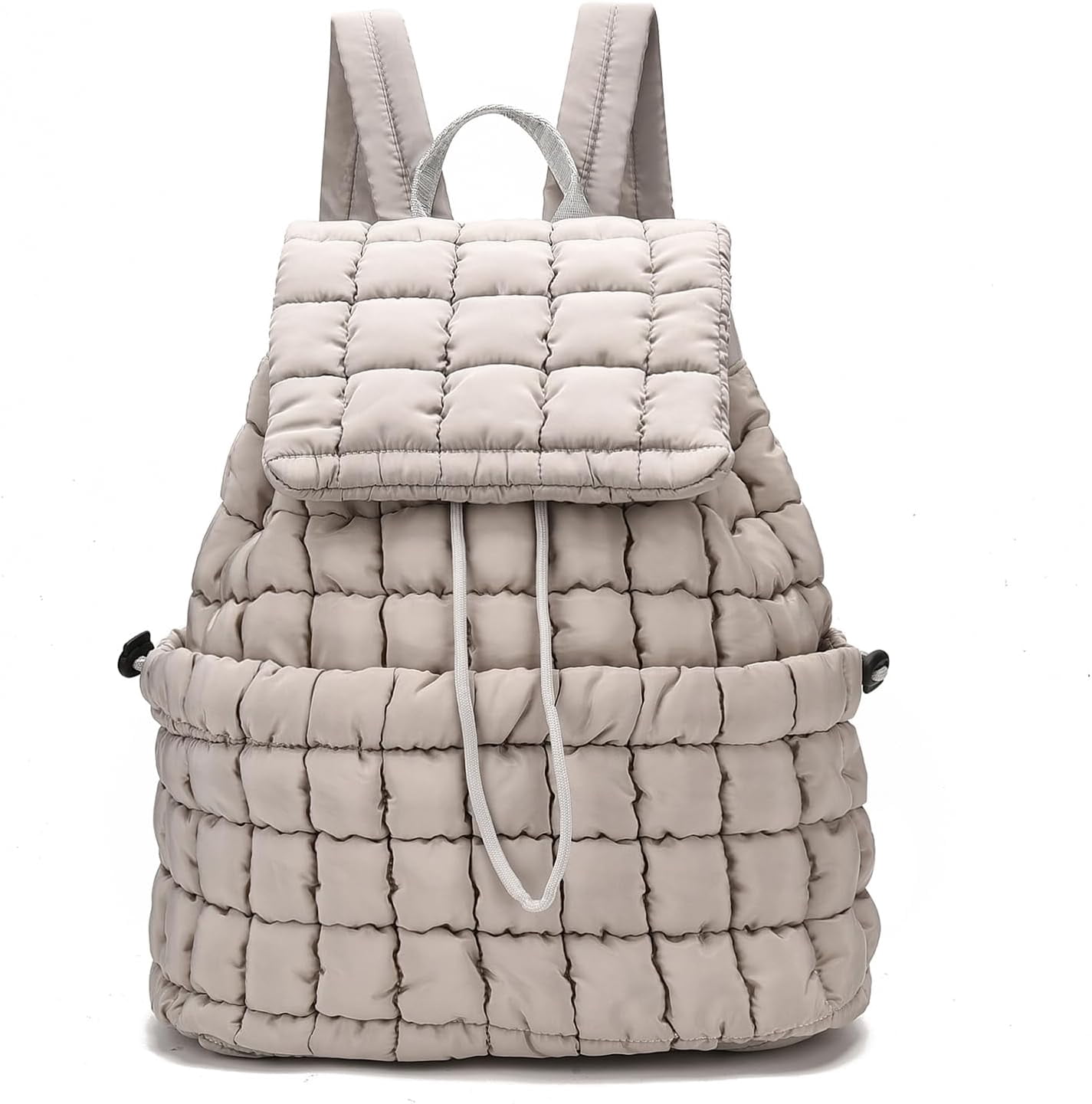 5523 Quilted Backpack , Lightweight Travel Gym Bag, Hiker Pack Drawstring Quilted Backpack for Women Lightweight Puffer Drawstring  main image 3