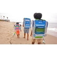 thumbnail image 3 of Homevative Cooler+ Folding Backpack Beach Chair with 5 Positions, Towel bar, XL Cooler Pouch, Storage Net, Cup and Phone Holder, Deep Sea, 2 Pack, 3 of 14