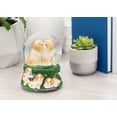 thumbnail image 2 of Elanze Designs Playful White Tan Puppies Figurine 100mm Water Globe Plays Tune What a Wonderful World, 2 of 3