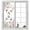 White, variant on Blue Pink Flowers Window Privacy Film, Spring Floral Butterfly Elegant Pastoral Static Cling UV Sun Blocking Heat Control Window Tint Day and Night, Non-Adhesive One Way Privacy Cover 35.4''x78.7''