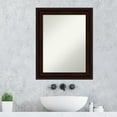 thumbnail image 3 of Amanti Art Coffee Bean Brown Framed Non-Beveled Bathroom Vanity Wall Mirror - 23 x 29 in, 3 of 10