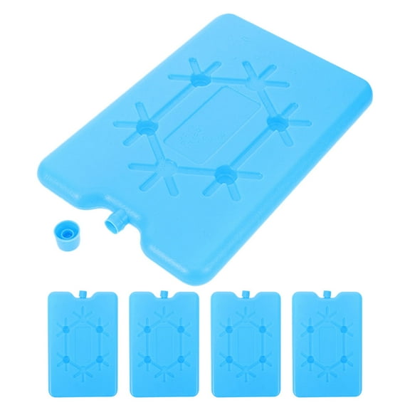 Healifty 5Pcs Reusable Ice Packs Small Cooler Gel Packs for Home Use Blue Portable Cooling