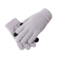 thumbnail image 1 of Naiovety Guantes completos Invierno Cálido Pantalla táctil Estudiantes Térmico Flexible Calentador de manos Al aire libre Felpa Mitones Suministros térmicos Violeta, 1 of 6
