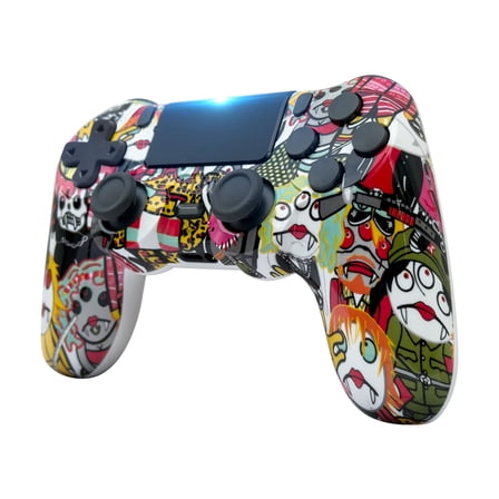 Wireless Game Controller Compatible with P4/Slim/Pro with Upgraded Joystick