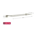thumbnail image 4 of Delta Vero 24" Double Towel Bar, Stainless, 4 of 6