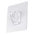 thumbnail image 2 of Adhesive Hooks, Heavy Duty Utility Hooks 20 lb(Max) Waterproof and Oilproof Removable, Clear Seamless Hooks Reusable Wall Hook for Kitchen Bathroom Bedroom Office - 1 Pack, 2 of 9