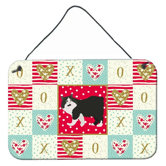 Carolines Treasures CK5593DS812 Cymric Cat Love Wall or Door Hanging Prints 8x12 multicolor