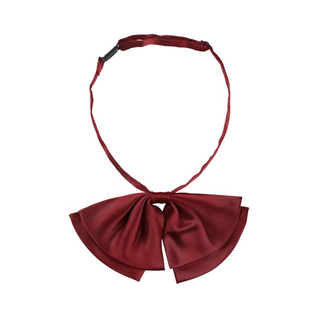 Corbatas de lazo ajustables pre-atadas para mujeres INSPIRE CHIC para uniforme casual rojo profundo tamaño único