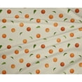 thumbnail image 4 of oneOone Polyester Lycra Fabric Leaves & Orange Fruit Print Fabric BTY 56 Inch Wide, 4 of 4