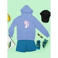 thumbnail image 3 of Lovely Unicorn Portrait Peaceful Hoodie Juniors -Image by Shutterstock,  Large, 3 of 4