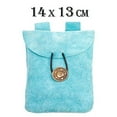 thumbnail image 7 of Mythrojan Medieval Renaissance Suede Jewelry Belt Pouch LARP Costume Waist Bag – Light Blue, 7 of 7