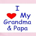 thumbnail image 2 of CafePress - I Love My Grandma & Papa Infant Bodysuit - Baby Light Bodysuit, Size Newborn - 24 Months, 2 of 4