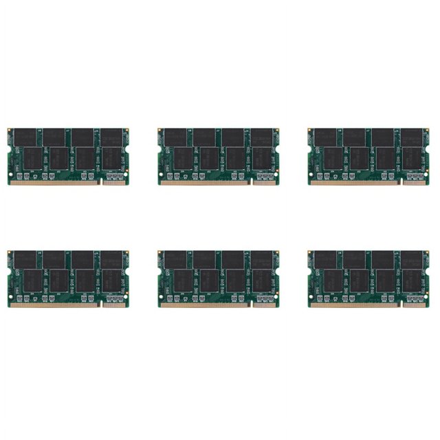 6 memorias RAM DDR1 de 1 GB para portátil SO-DIMM, 200 pines, DDR333, PC 2700, 333 MHz, para notebook.
