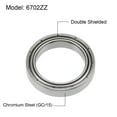 thumbnail image 2 of Uxcell 15mmx21mmx4mm 6702ZZ Double Shielded Z2 Ball Bearings Chrome Steel 10 Pack, 2 of 5