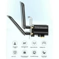 thumbnail image 6 of WiFi 6E PCIe Wireless Network Card 5374Mbps Bluetooth 5.2 Tri-Band 2.4G/5G/6Ghz WiFi Adapter Card for Win10 Win11, 6 of 10