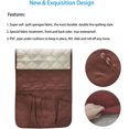 thumbnail image 4 of Mightlink Sofa Armchair Caddy Remote Control Holder, Couch Recliner Armrest Organizer, with 5 Pocket Storage for Magazine, Tablet, Phone, iPad, 4 of 6